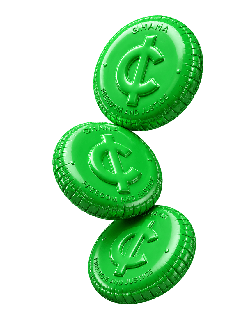 Ghana cedi coins